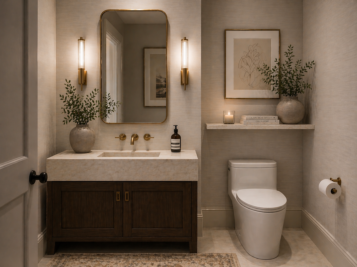 Powder room render